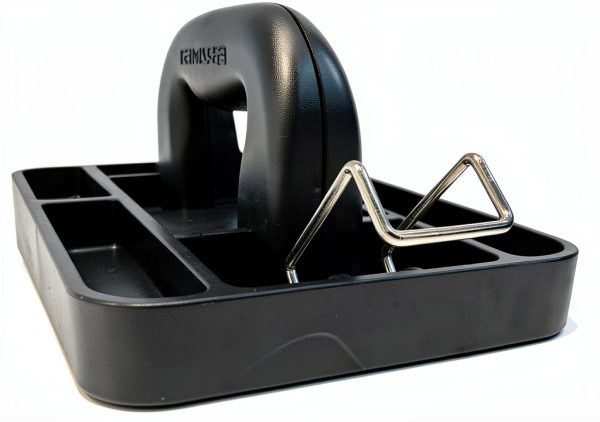 Manual Trash Compactor Waste Smasher Hand-Held Built-in Hook Black-0